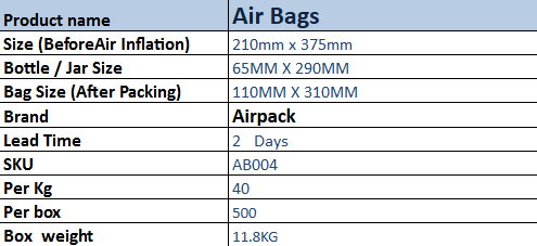 Air Bag (210mm x 375mm)_38 pcs