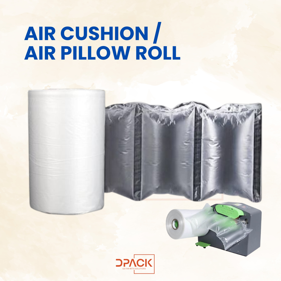 Air Cushion Film Roll -  120mm x 200mm | Length: 200m(1 Roll) | 3 pouches per meter