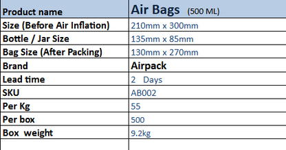 Air Bag (210mm x300mm)_52 Pcs