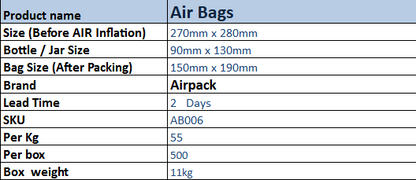 Inflatable Air Column Bag (270mm x 280mm) _ 40 Pcs
