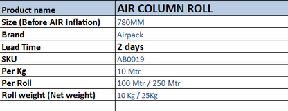 Air Column Roll 780mm