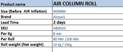 Air Column Roll - 900mm